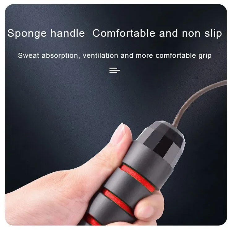 Skipping Rope - Tangle-Free, Rapid Steel Wires with Ball Bearings - For Gym, MMA, Boxing