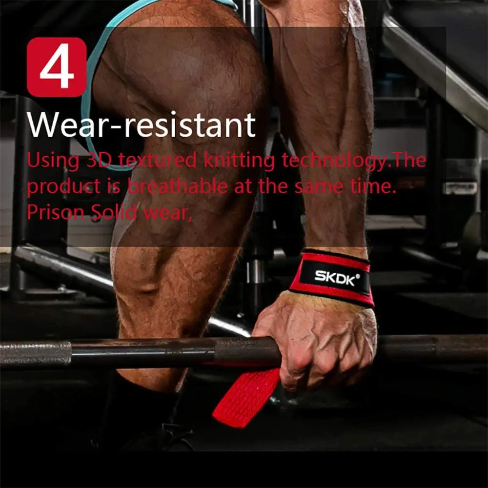 Anti-Slip Wrist Straps for Weight Lifting - Provides Safety To Your Hands When Lifting Heavy Weights