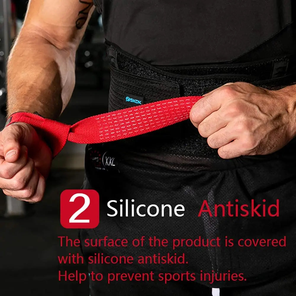 Anti-Slip Wrist Straps for Weight Lifting - Provides Safety To Your Hands When Lifting Heavy Weights