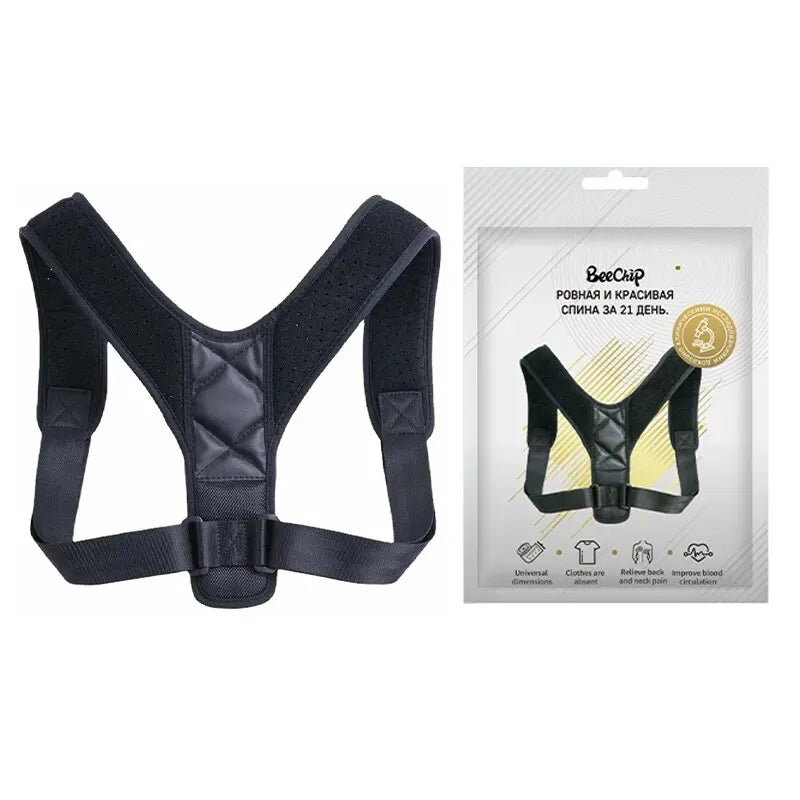 Back Posture Correction Belt - Spinal Support for Women and Men, Adjustable Belt Strap for Back Pain Relief