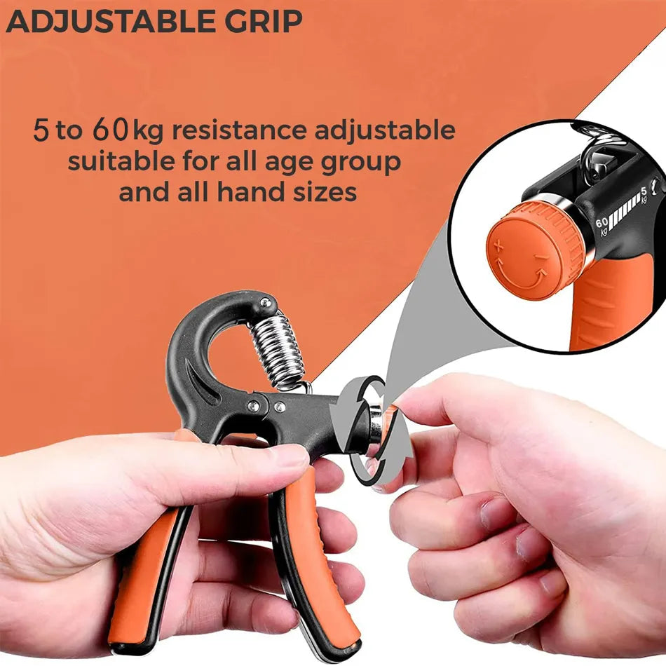 5-60kg Grip Strengthener - Adjustable Hand Grip Trainer to Build Wrist, Forearm and Hand Strength