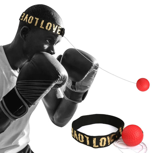 Head-Mounted Boxing Speed Punch Ball- Improves Hand-Eye Coordination & Reflexes