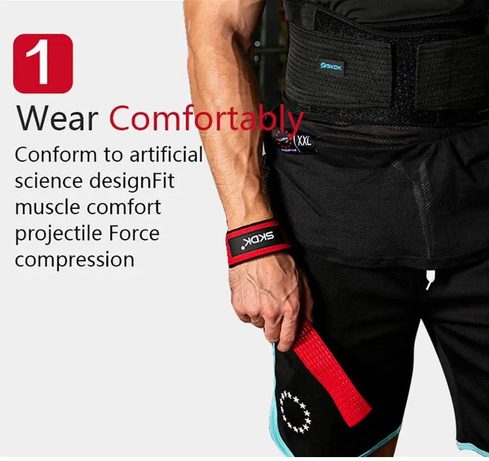 Anti-Slip Wrist Straps for Weight Lifting - Provides Safety To Your Hands When Lifting Heavy Weights