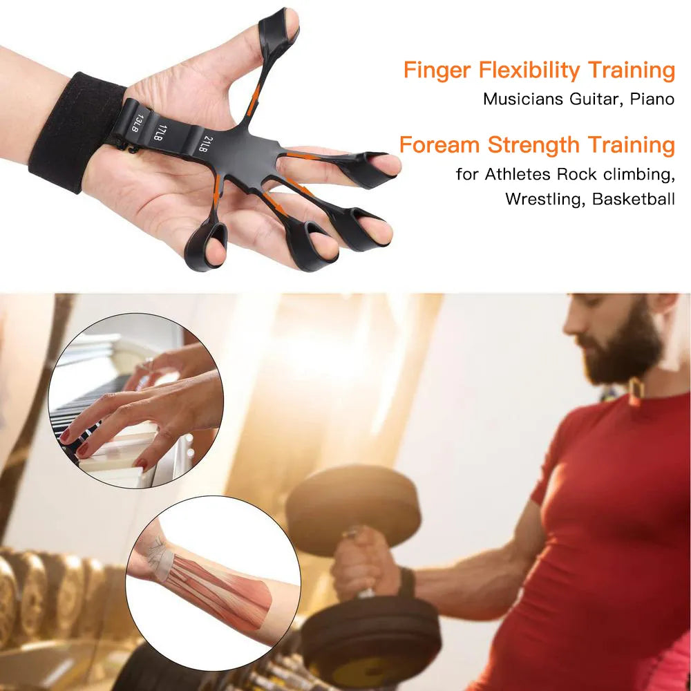 Grip Strength Trainer, Finger Strengthener - 6 Levels of Resistance