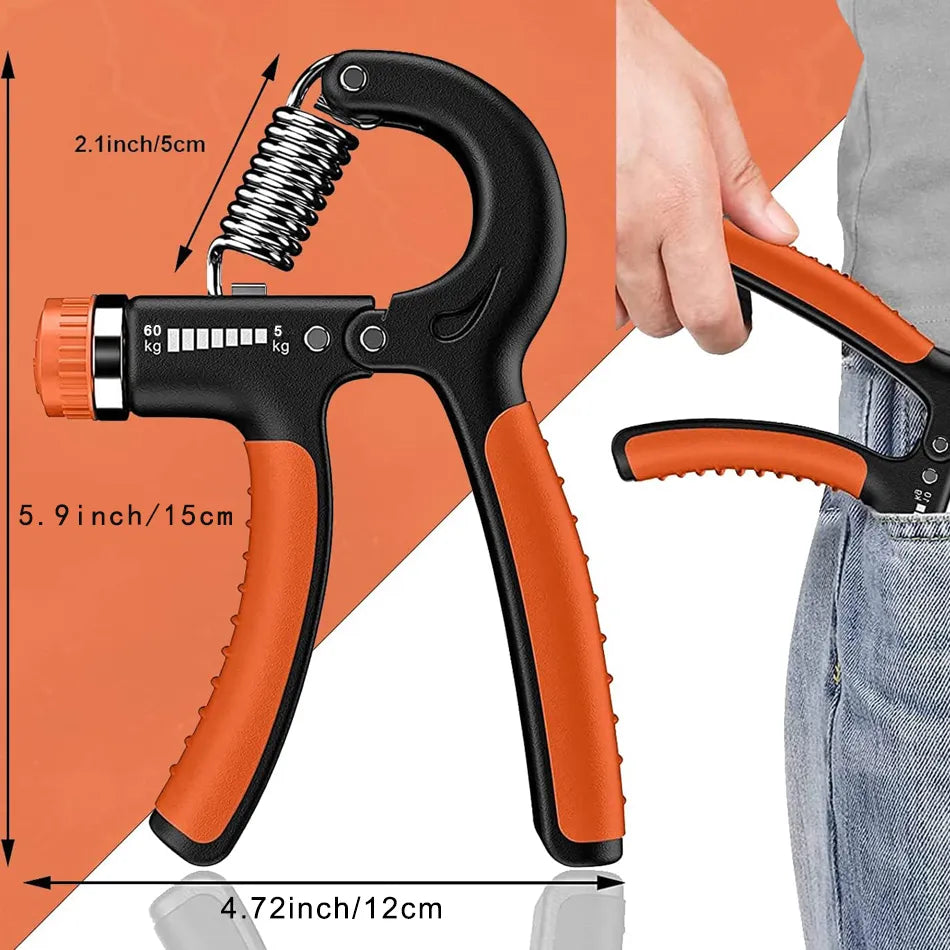 5-60kg Grip Strengthener - Adjustable Hand Grip Trainer to Build Wrist, Forearm and Hand Strength