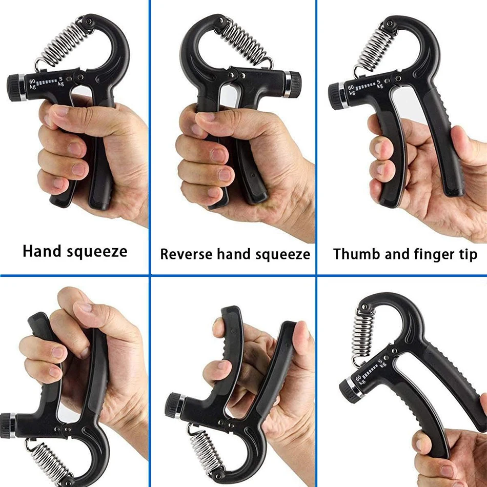 5-60kg Grip Strengthener - Adjustable Hand Grip Trainer to Build Wrist, Forearm and Hand Strength